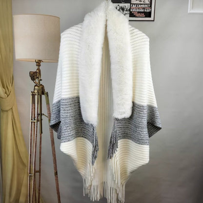 Fur Collar Shawl - Gemütliche Wärme, eleganter Stil - Livezo