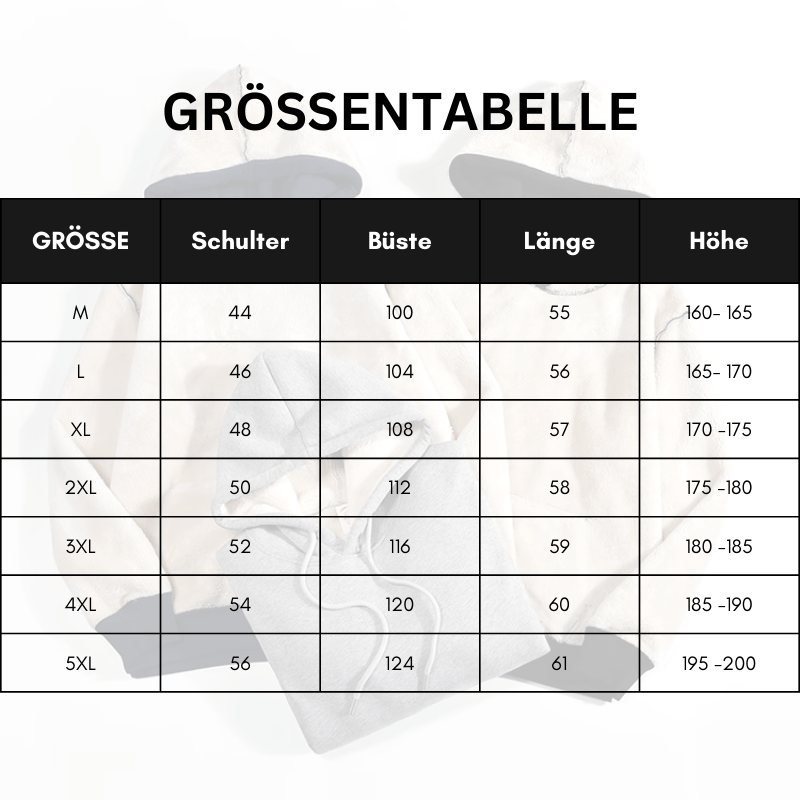 Gabriele - Unisex - Lammfell - Winterkapuzenpullover für Kuschelige Wärme - Livezo