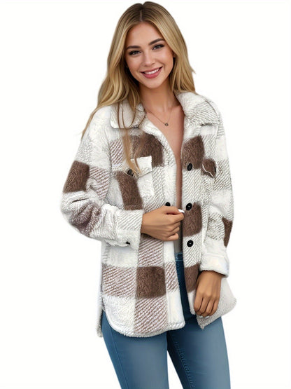 Gemütliche locker sitzende weiche Hemdjacke - Livezo