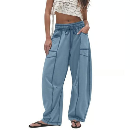 Gemütliche Lounge - Sweatpants mit weitem Bein und Taschen - Livezo