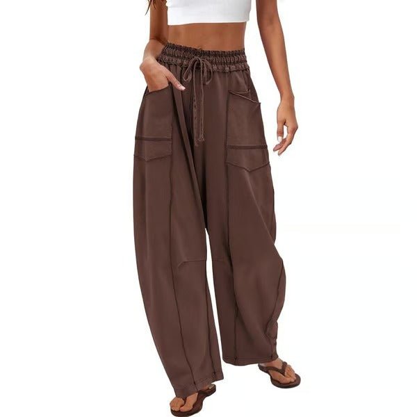 Gemütliche Lounge - Sweatpants mit weitem Bein und Taschen - Livezo