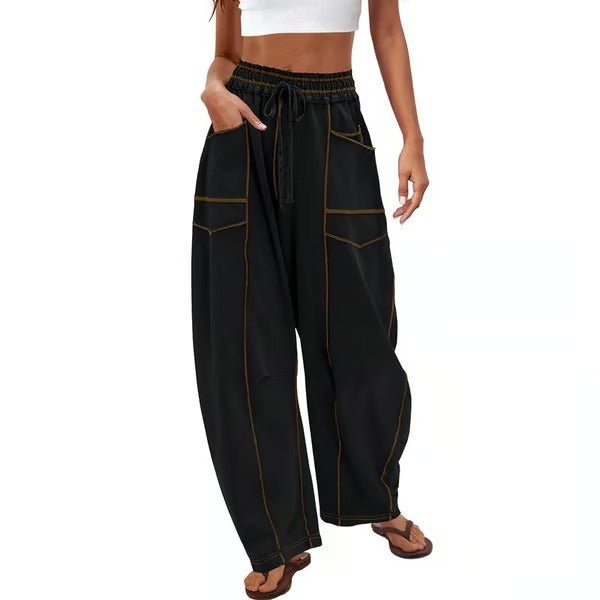 Gemütliche Lounge - Sweatpants mit weitem Bein und Taschen - Livezo