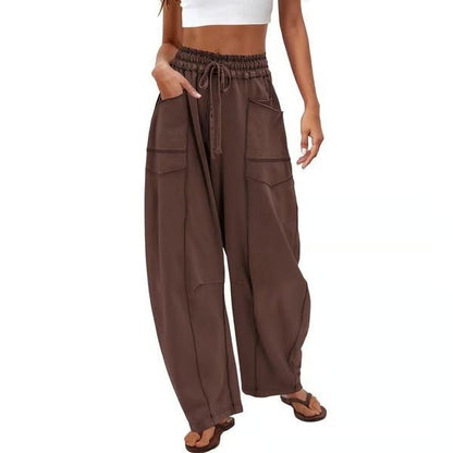 Gemütliche Lounge - Sweatpants mit weitem Bein und Taschen - Livezo
