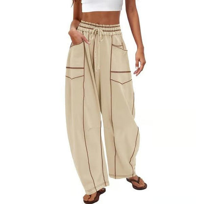 Gemütliche Lounge - Sweatpants mit weitem Bein und Taschen - Livezo