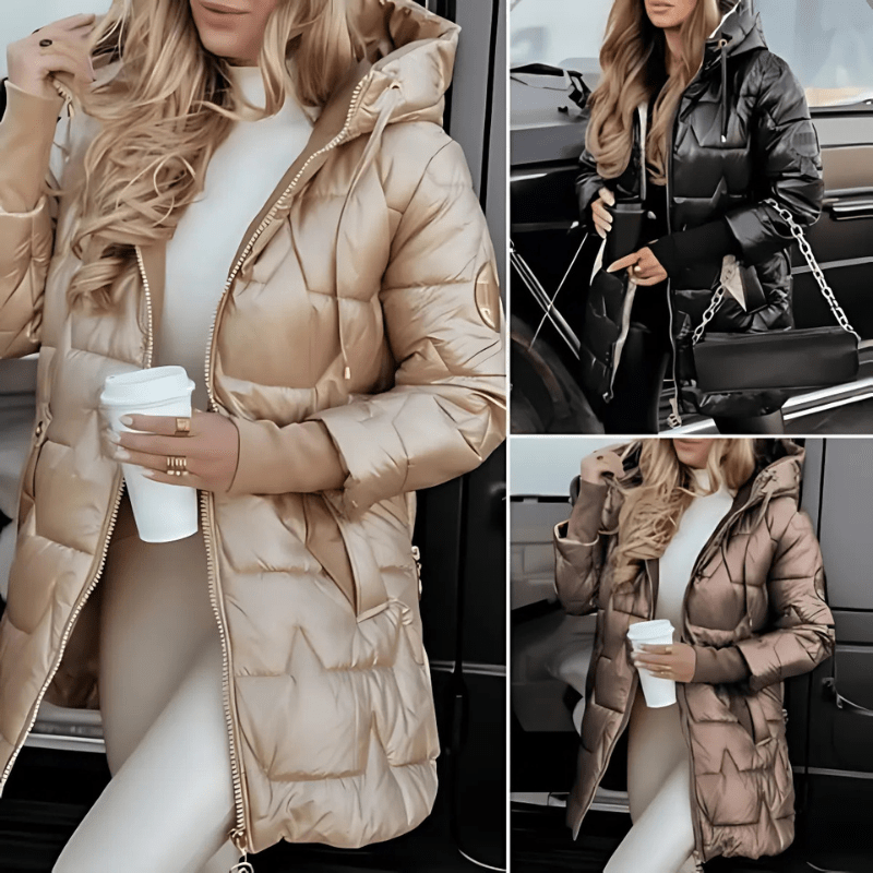 Gemütliche Steppjacke mit Kapuze für mühelosen Stil - Livezo