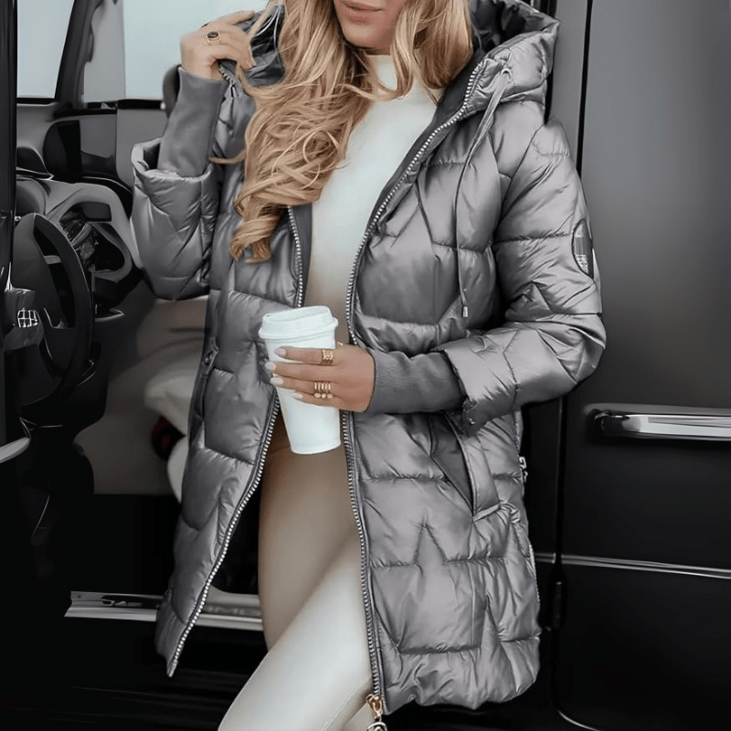 Gemütliche Steppjacke mit Kapuze für mühelosen Stil - Livezo