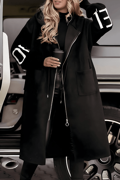 Gemütliche Strick - Hoodie - Jacke mit Ärmeln für Damen - Livezo