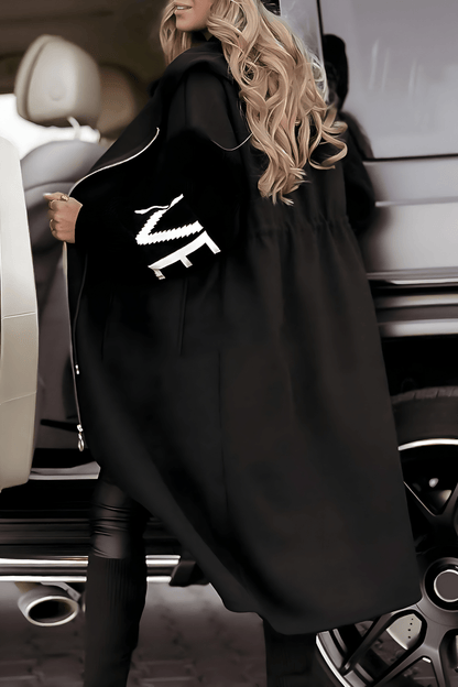 Gemütliche Strick - Hoodie - Jacke mit Ärmeln für Damen - Livezo