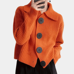 Gemütlicher eleganter Cardigan mit großen Knöpfen für Herbst und Winter - Livezo