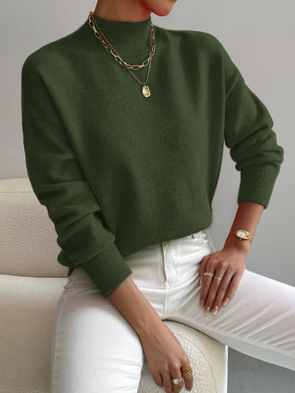 Gemütlicher eleganter Rollkragenpullover - Livezo