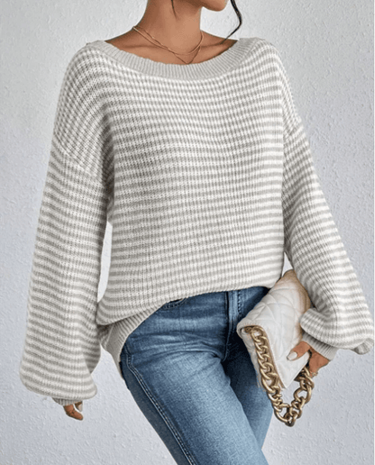 Gemütlicher grob gestrickter Pullover für den Herbst Layers - Livezo