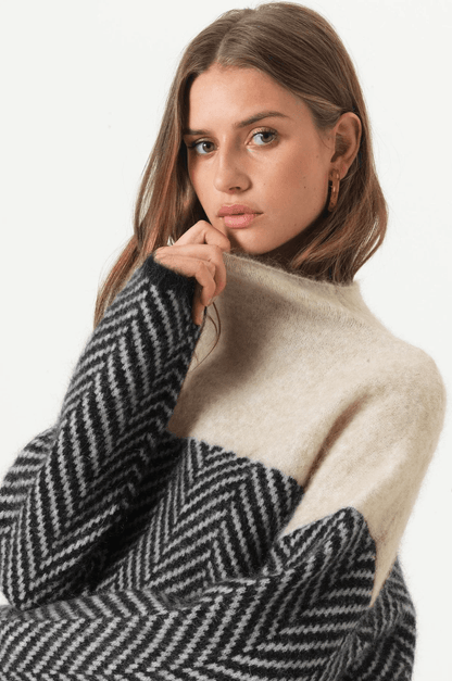 Gemütlicher Grobstrick Rollkragenpullover - Livezo