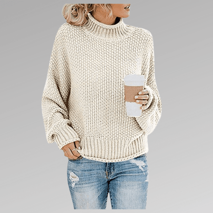 Gemütlicher Pullover mit hohem Kragen - Livezo