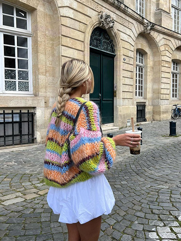 Gemütlicher Strukturstrickpullover mit Akzentdetails - Livezo