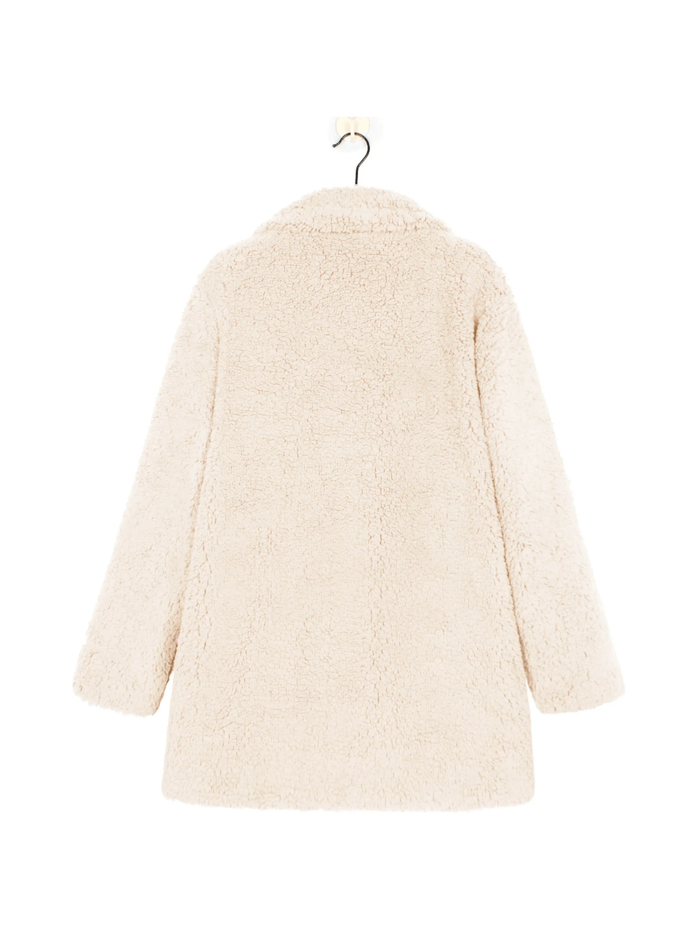 Gemütlicher Teddy - Plüsch - Kurzmantel mit Reverskragen - Livezo