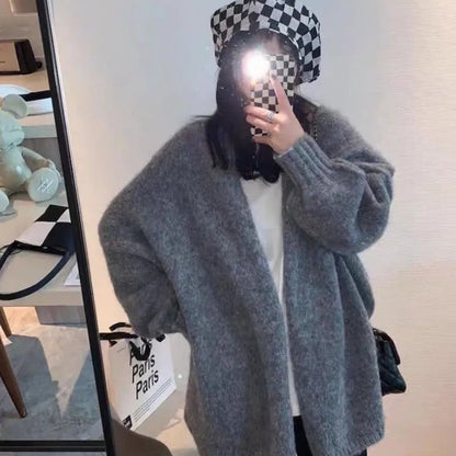Gemütlicher übergroßer Strickcardigan mit Knopfverschluss - Livezo
