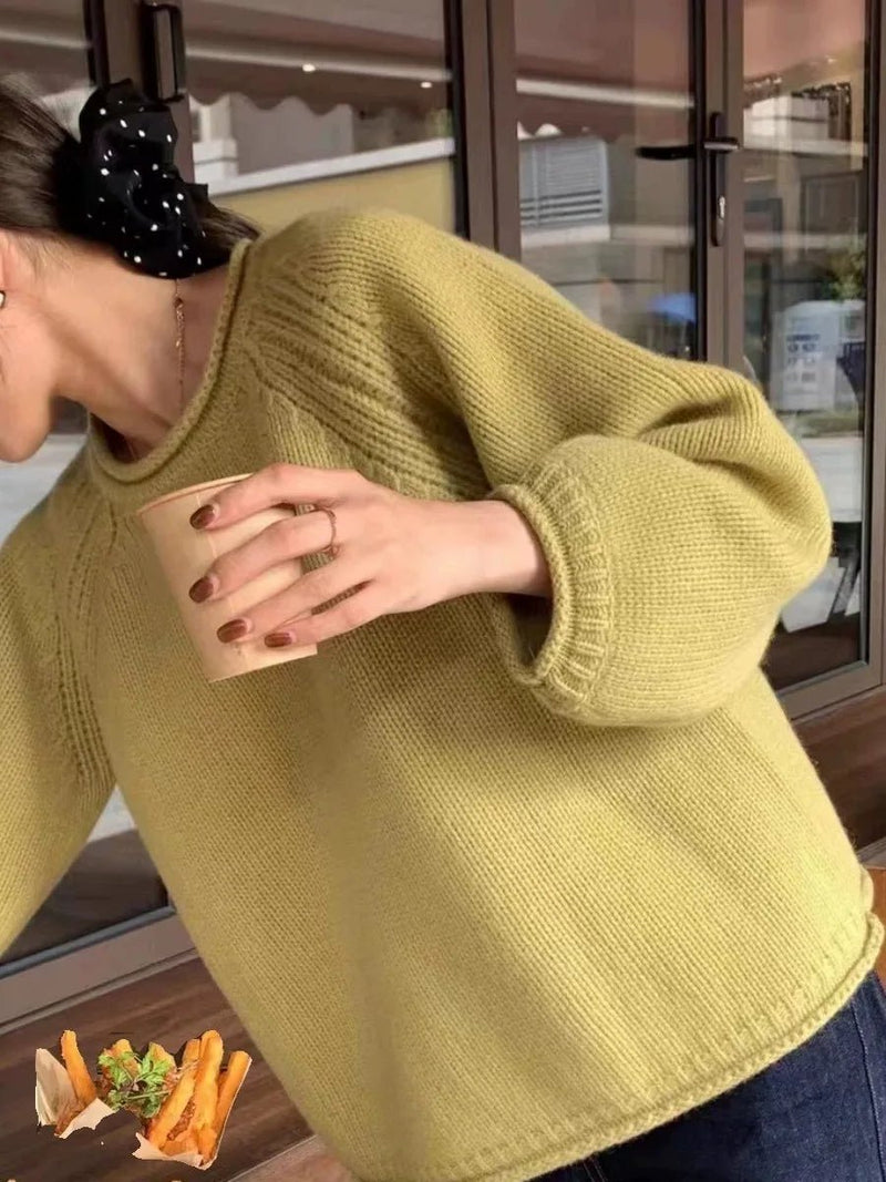 Gemütlicher übergroßer Strickpullover für lässigen Komfort - Livezo