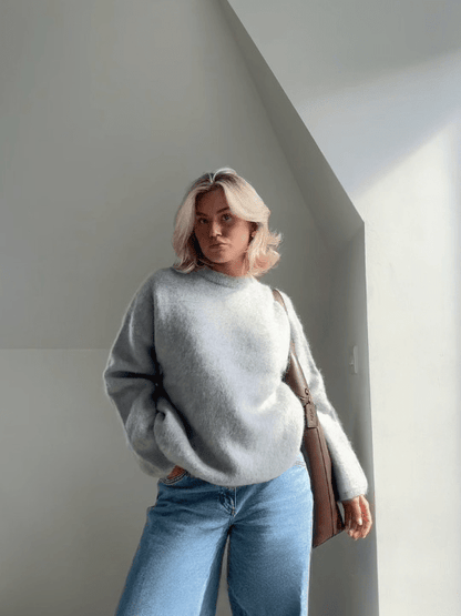 Gemütlicher weicher Mohair - Strickpullover - Livezo