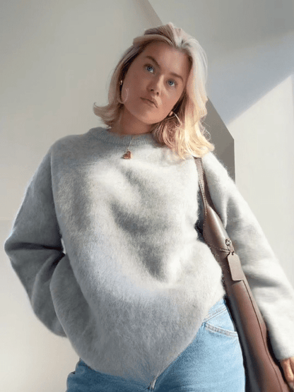Gemütlicher weicher Mohair - Strickpullover - Livezo