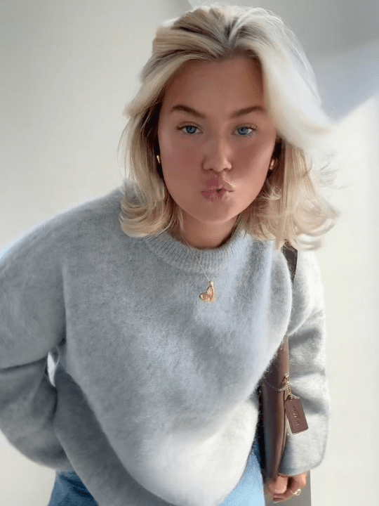 Gemütlicher weicher Mohair - Strickpullover - Livezo