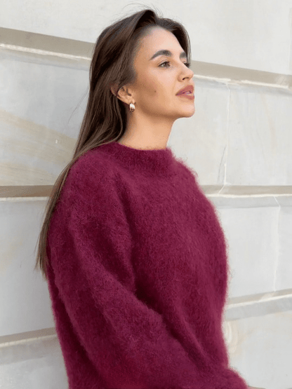 Gemütlicher weicher Mohair - Strickpullover - Livezo