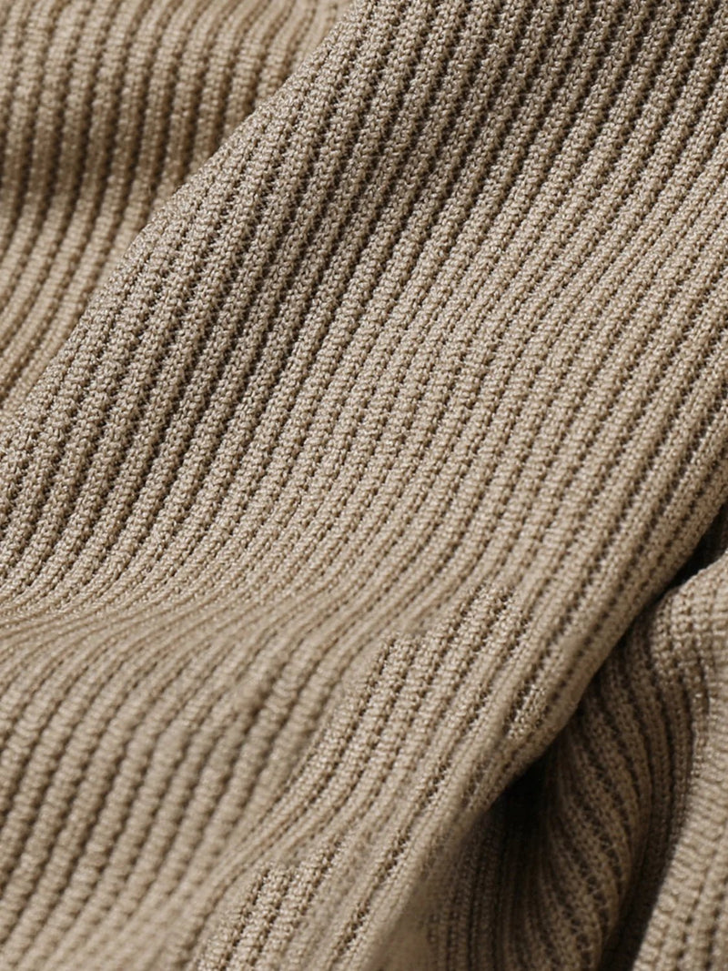 Gemütliches geripptes Crop - Sweatshirt mit Reißverschluss - Livezo