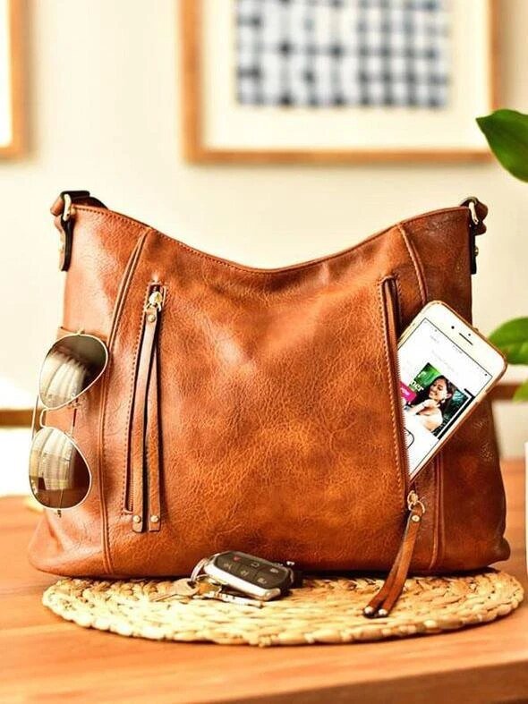 Georgia - Vintage Leder Damenhandtasche - Livezo
