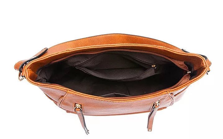 Georgia - Vintage Leder Damenhandtasche - Livezo