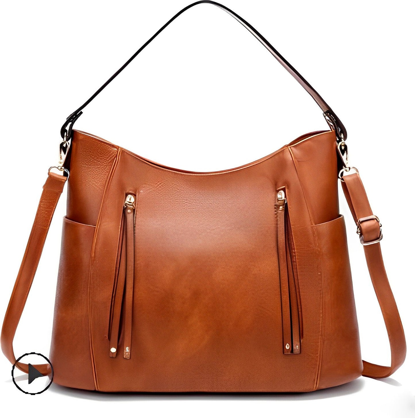 Georgia - Vintage Leder Damenhandtasche - Livezo