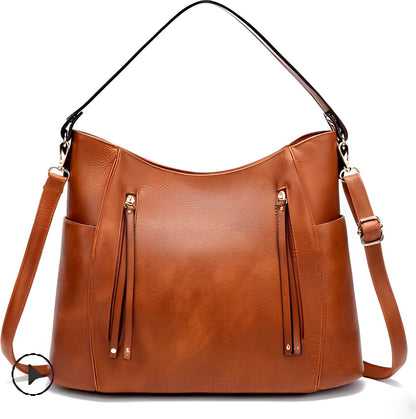 Georgia - Vintage Leder Damenhandtasche - Livezo