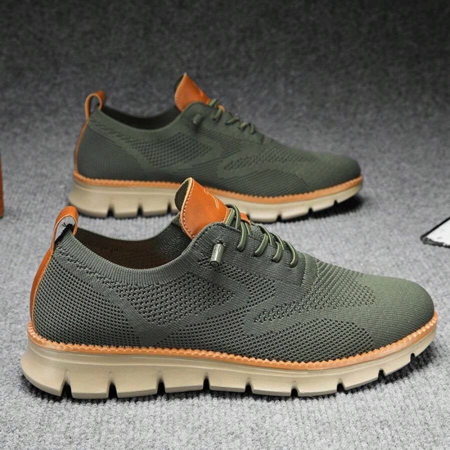 Green Urban Comfort Sneakers for Men - Harren Cole