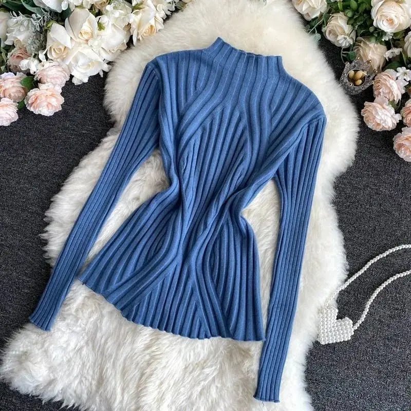 Gudrun - Halber Rollkragenpullover Pullover - Livezo