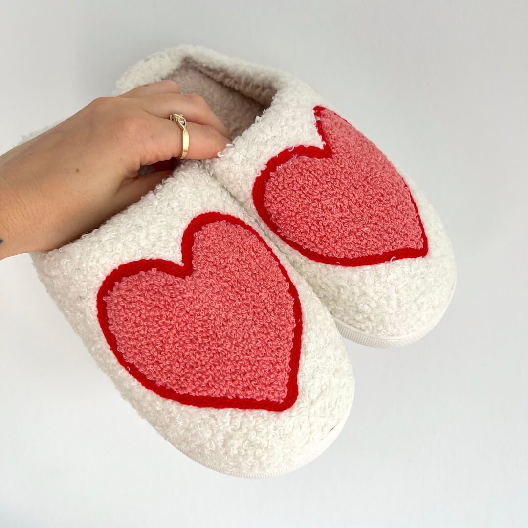 HeartStep - Niedlicher Plüschpantoffel - Livezo