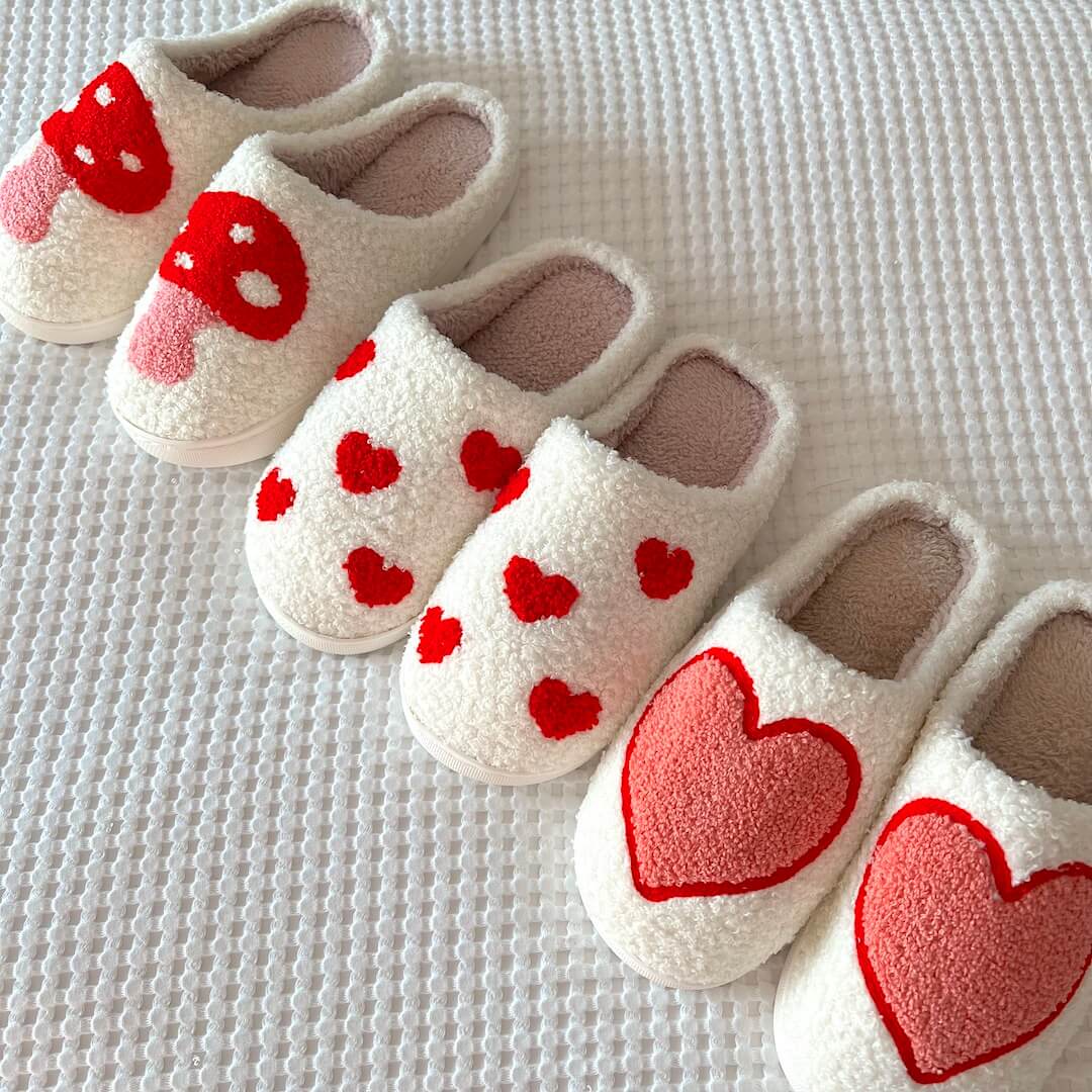 HeartStep - Niedlicher Plüschpantoffel - Livezo