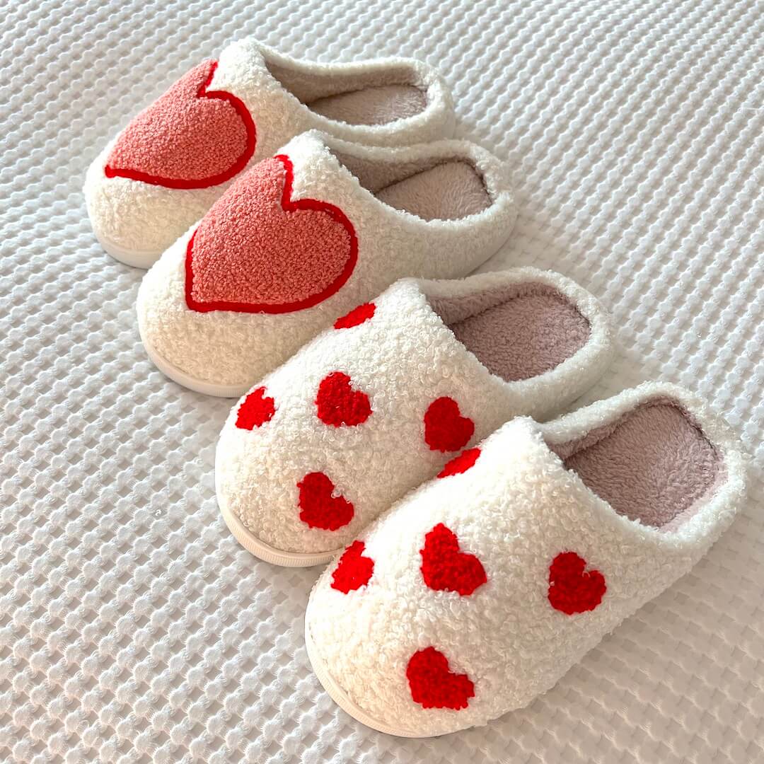 HeartStep - Niedlicher Plüschpantoffel - Livezo