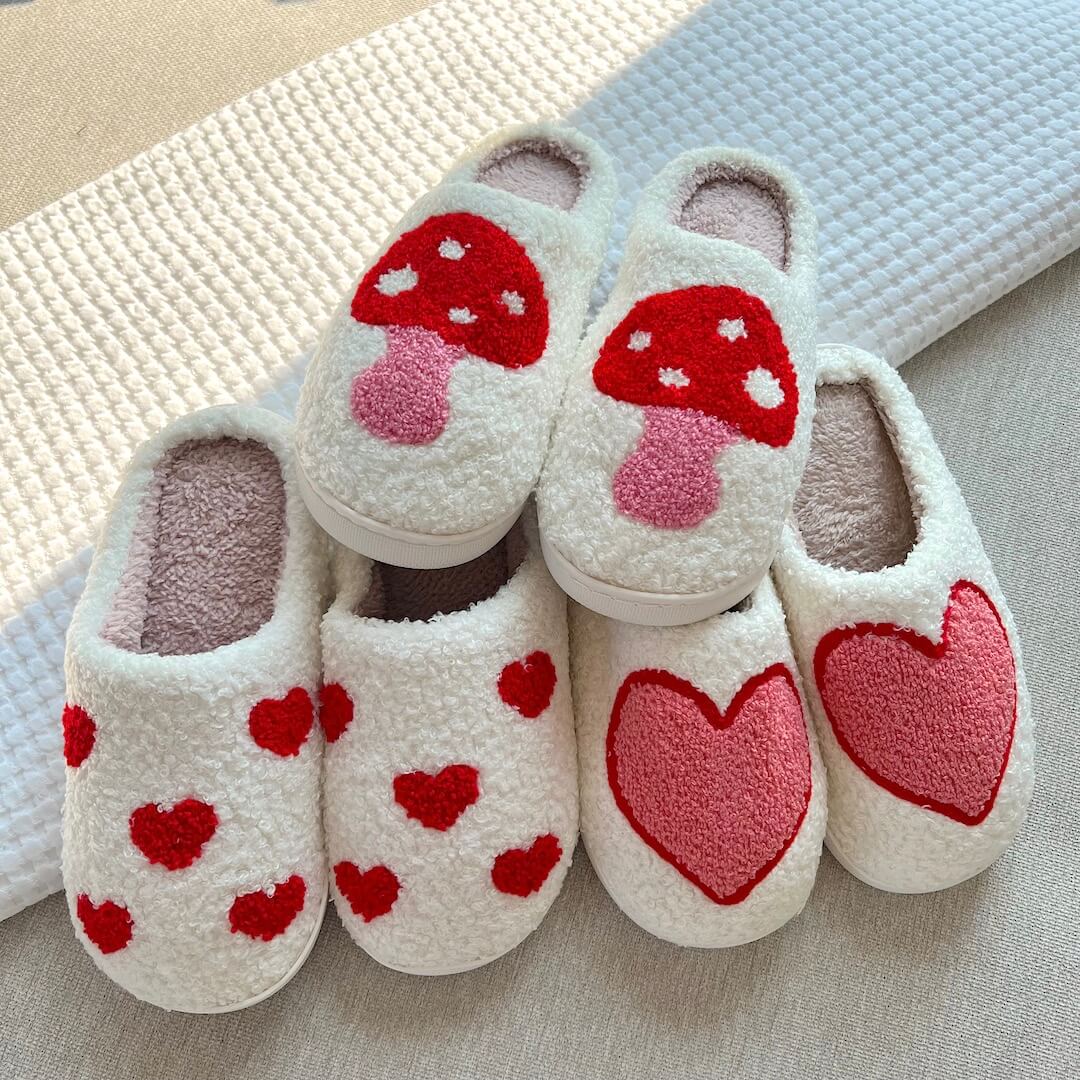 HeartStep - Niedlicher Plüschpantoffel - Livezo