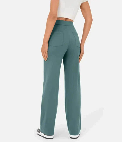 Helene - Elastische Freizeithose mit hoher Taille - Livezo
