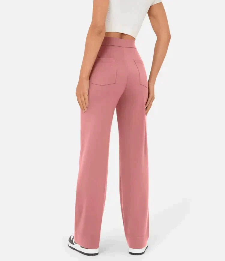 Helene - Elastische Freizeithose mit hoher Taille - Livezo