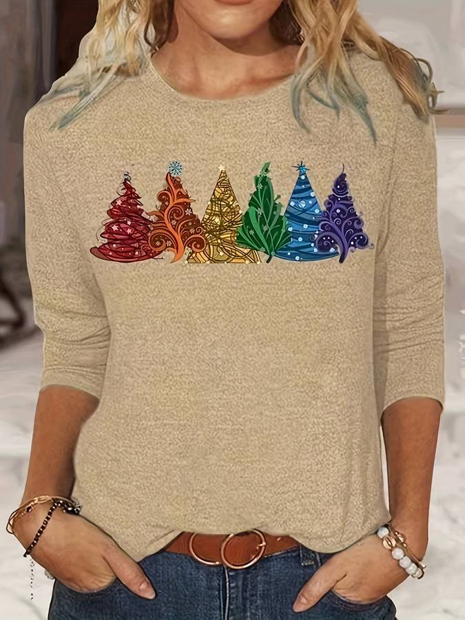 Herta | Weihnachtspulli mit Tannenbäumen - Livezo