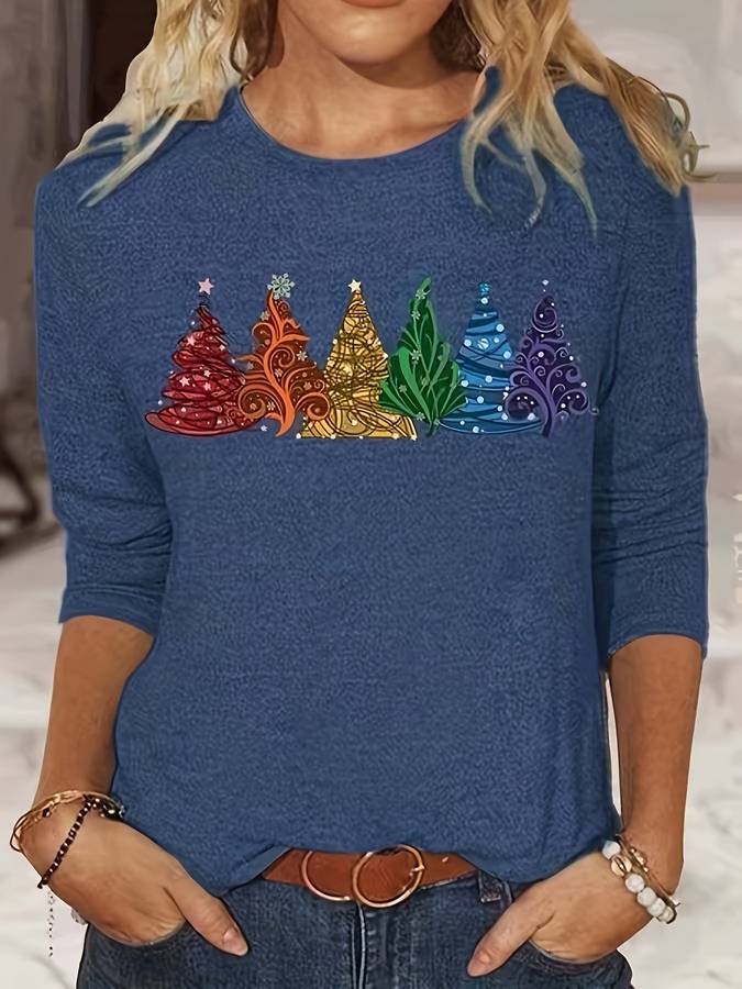 Herta | Weihnachtspulli mit Tannenbäumen - Livezo