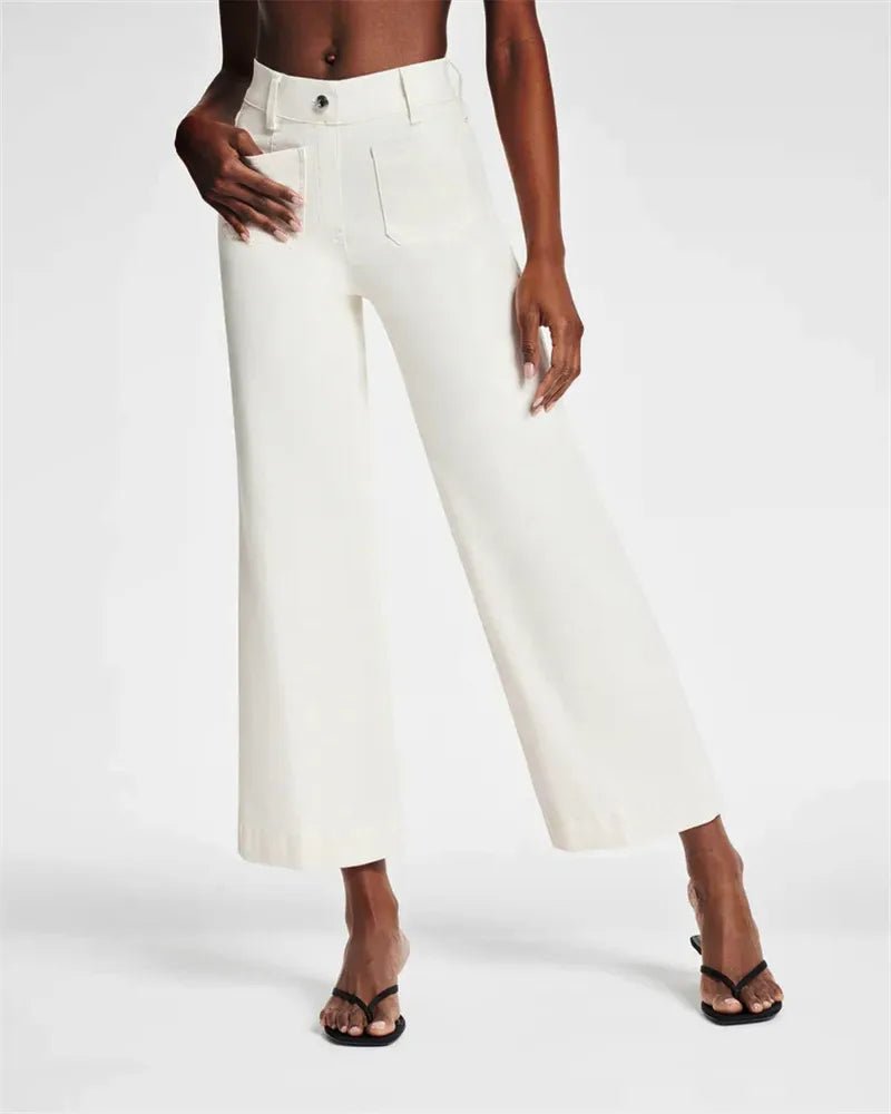High - Waist Jeans mit weitem Bein - Livezo