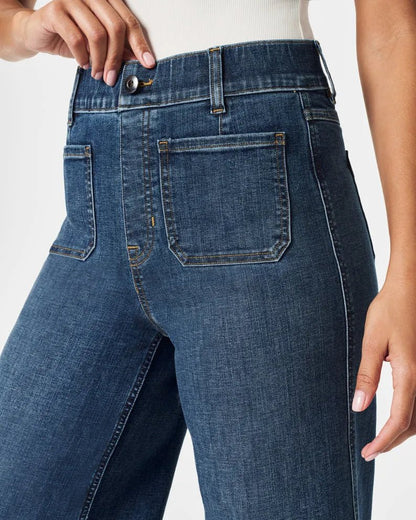 High - Waist Jeans mit weitem Bein - Livezo