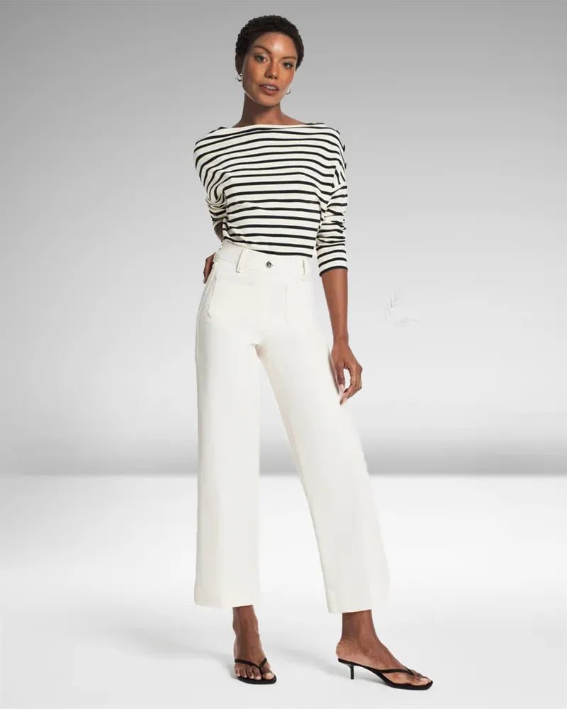 High - Waist Jeans mit weitem Bein - Livezo