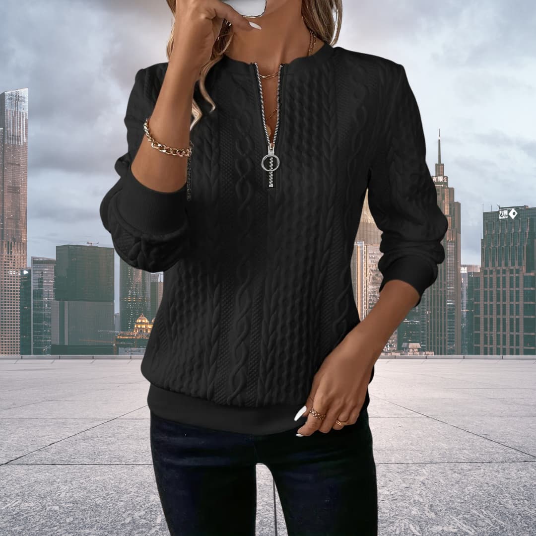 Iris - Stilvoller Strickpullover - Livezo