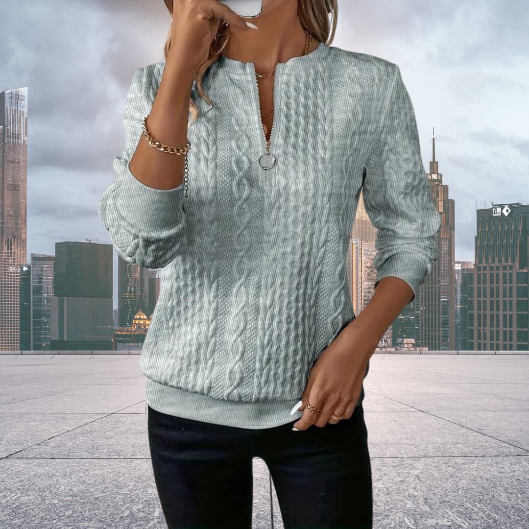 Iris - Stilvoller Strickpullover - Livezo