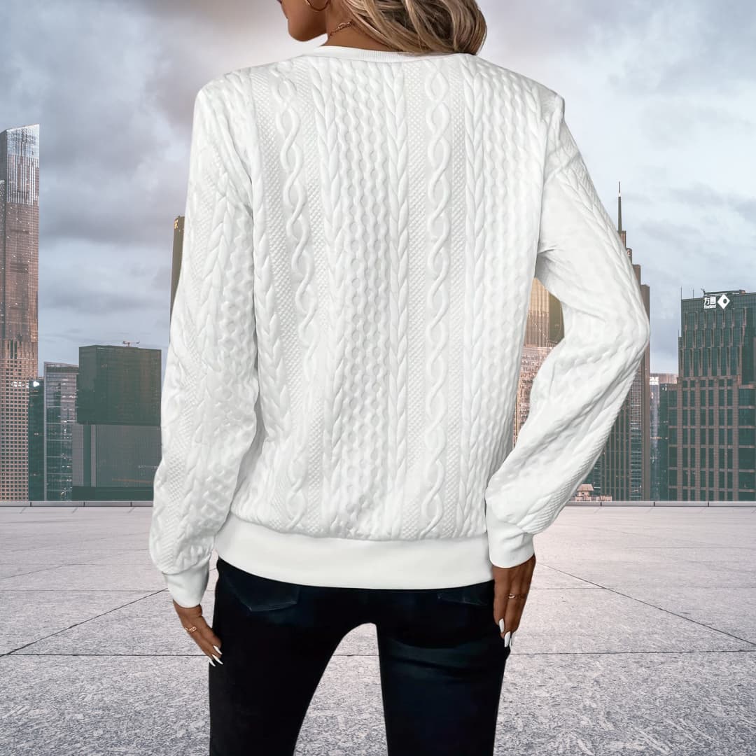 Iris - Stilvoller Strickpullover - Livezo