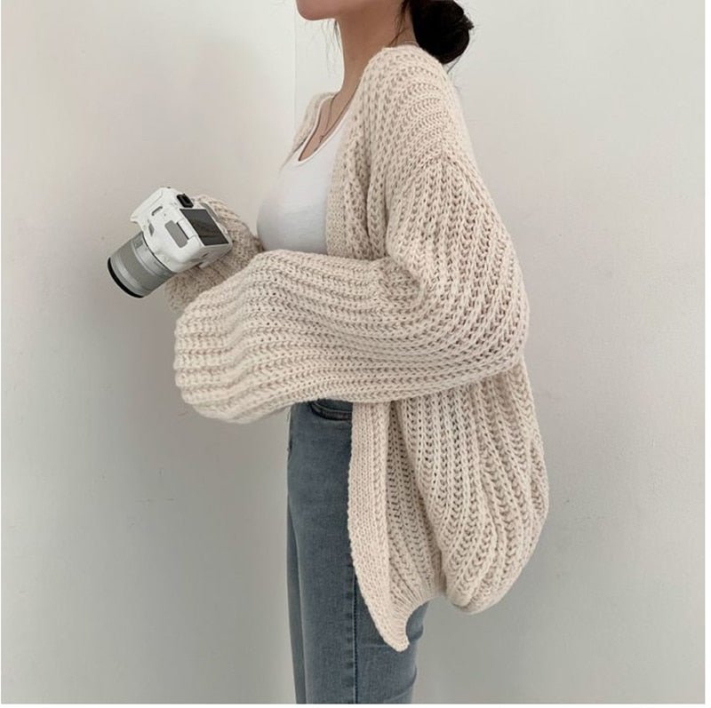 Irmgard - Handgestrickte Weste in Übergröße - Livezo