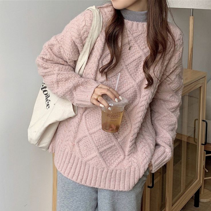 Irmgard | Strickpullover mit Rundhalsausschnitt - Livezo