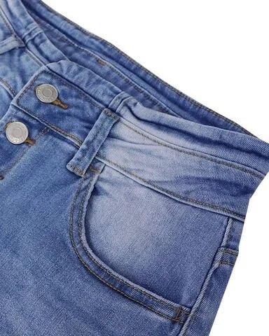Ivona | Denim - Hose mit hoher Taille - Livezo