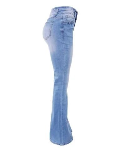 Ivona | Denim - Hose mit hoher Taille - Livezo
